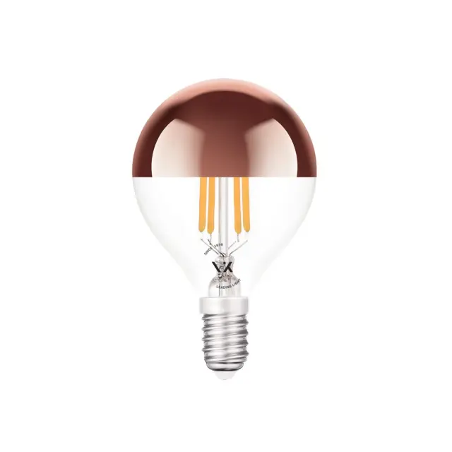5 Τεμάχια Λάμπες led E14 Filament ροζ χαλκός 4.5W 2700Κ Dimmable 05121/D/EI/PCT/W