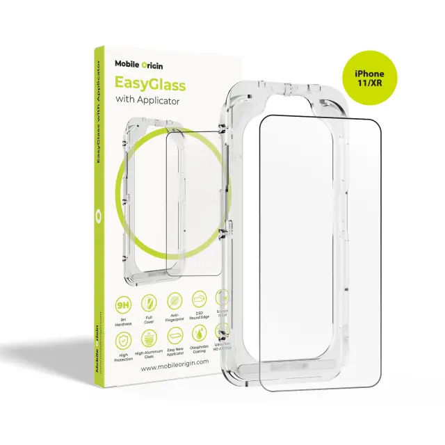Mobile Origin EasyGlass with Applicator iPhone 11/XR
