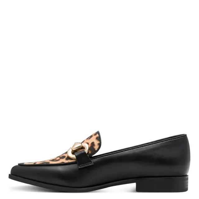 Γυναικεία Loafers Marco Tozzi 2-24216-45-005 Μαύρο Λεοπάρ Μαύρο - 36 3