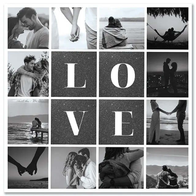 Καμβάς LOVE - Τετράγωνο , 100Χ100