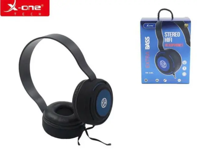 Ενσύρματα Ακουστικά On Ear X-One HB-32BL Μπλε 2