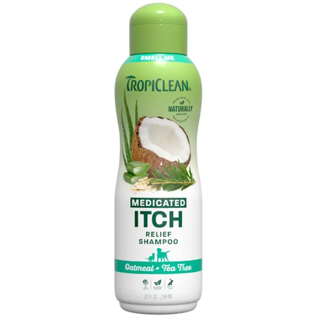Tropiclean Medicated Itch Relief Σαμπουάν Σκύλου & Γάτας 592ml Μονόχρωμο