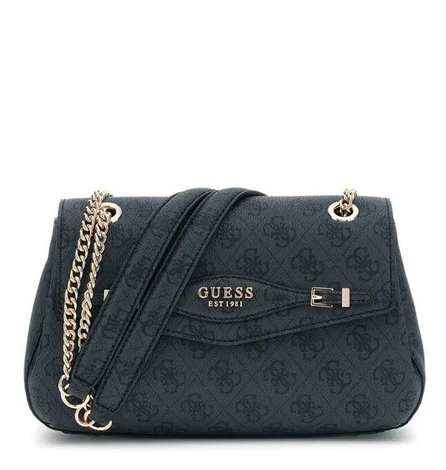 Τσάντα GUESS Katya Convertible XBody Flap HWSG9652210 Μαύρο