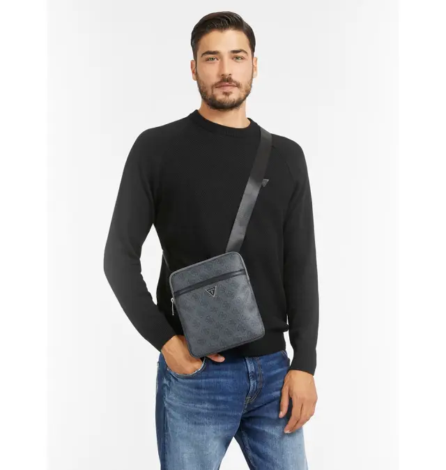 Τσάντα GUESS Vezzola HMEVZLP2223 Γκρι/Μαύρο 2