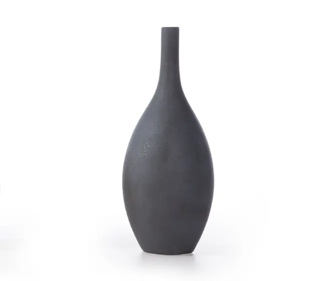 Nef-Nef Homeware Βαζάκι Κεραμικό Διακοσμητικό Piccoco 8x19,5 Black