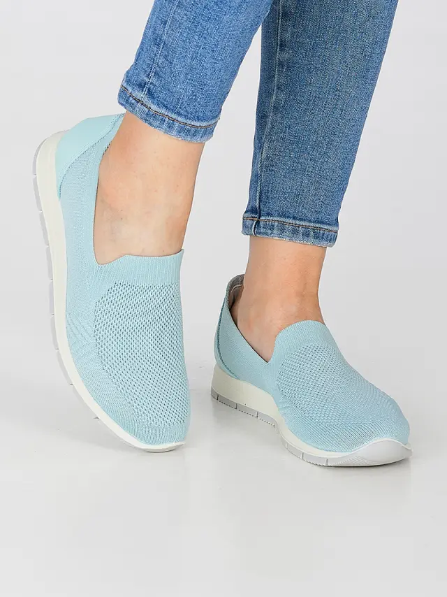 Imac Μοκασίνια-Loafers Γυναικείο ύφασμα flyknit Πράσινο IMA/707210 MENTA 2