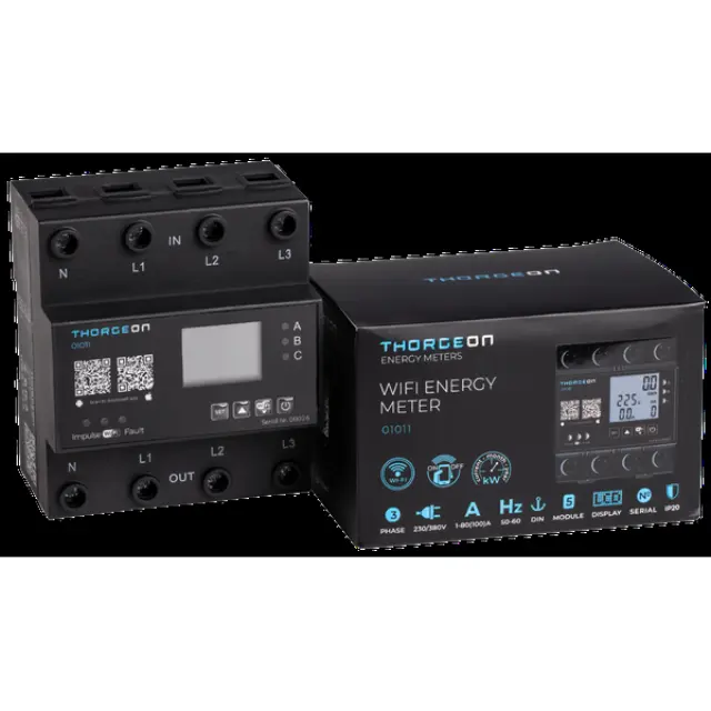 3-phase WIFI ENERGY METER 80(100A) 3P DIN IP20