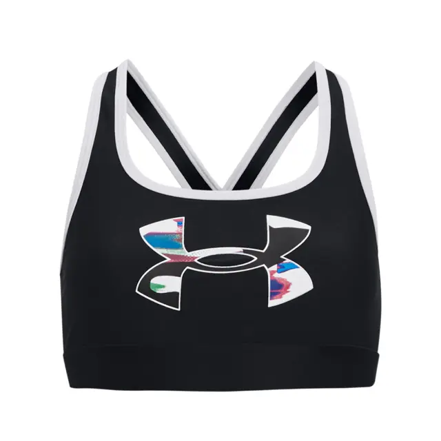 Under Armour Girl's Crossback Graphic Print Bra Μαύρο 1373867-001 (Under Armour) - XLarge