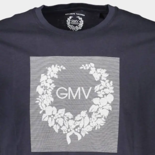 T-Shirt Gian Marco Venturi AU00784 Μπλε Σκούρο - 2XL 3
