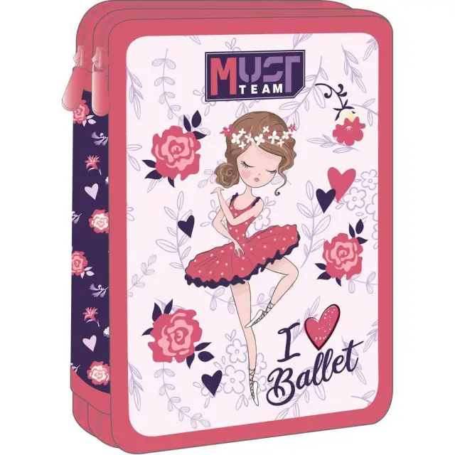 Κασετίνα Διπλή Γεμάτη Must Team 15X5X21 I Love Ballet/ 0586318 (Must)