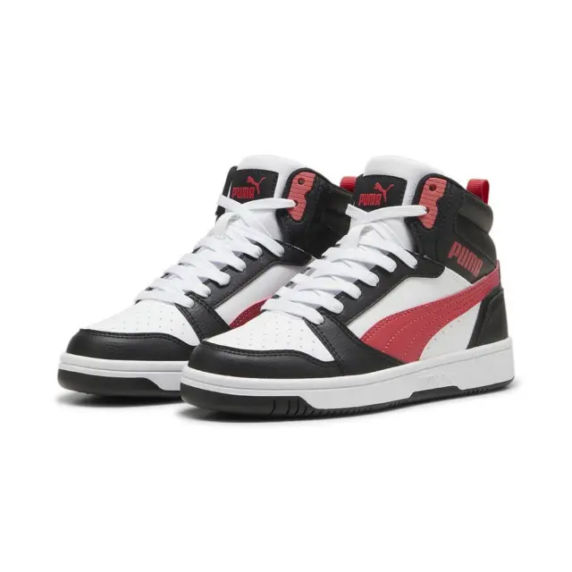 Puma Rebound V6 Mid (393831-16) - Μαύρο-Κόκκινο 3