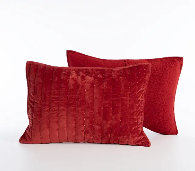 Nef-Nef Homeware Μαξιλαροθήκη Sweet Christmas Σετ 2 τεμ. 52x72 Red