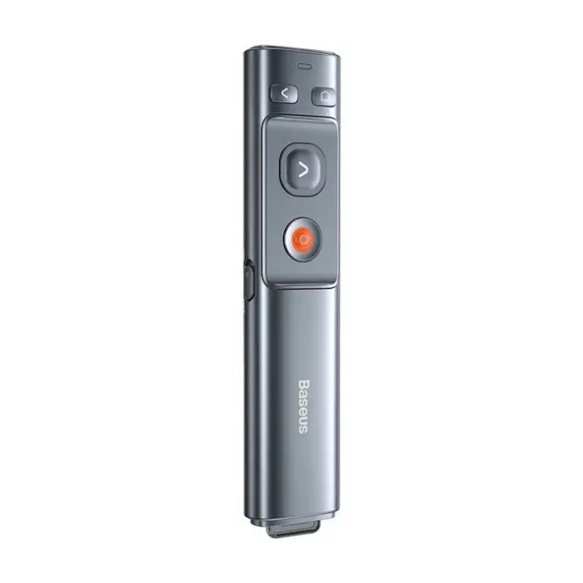 Baseus Orange Dot Wireless Presentation Laser Pointer with Battery Gray (ACFYB-0G)