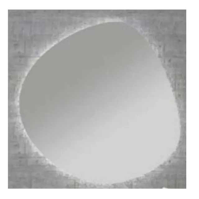 Stone Καθρέπτης Μπάνιου Led 80x79.6cm Γκρι