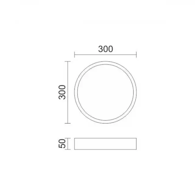ΠΛΑΦΟΝΙΕΡΑ LED 21W 3000K ΓΚΡΙ 2