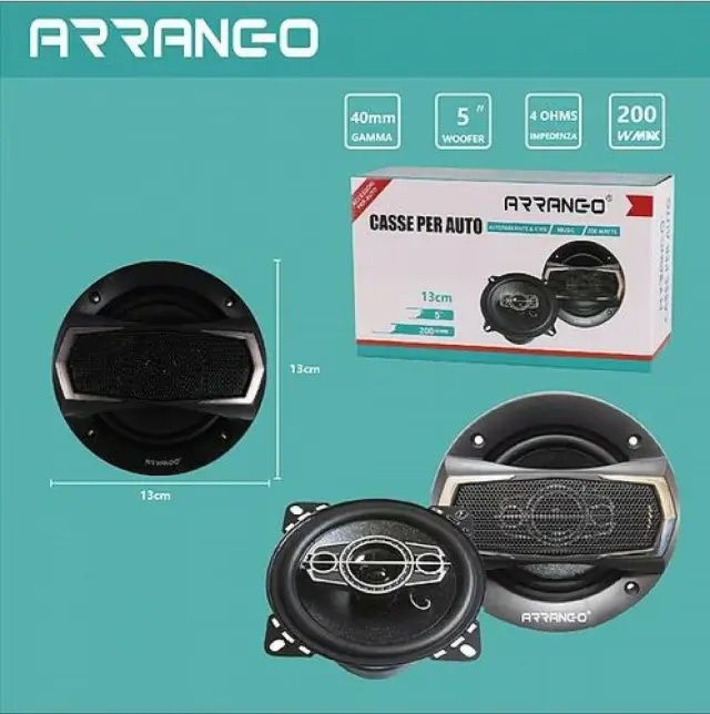 Σετ Ηχεία Αυτοκινήτου Arrango 5" (2 Δρόμων) 2