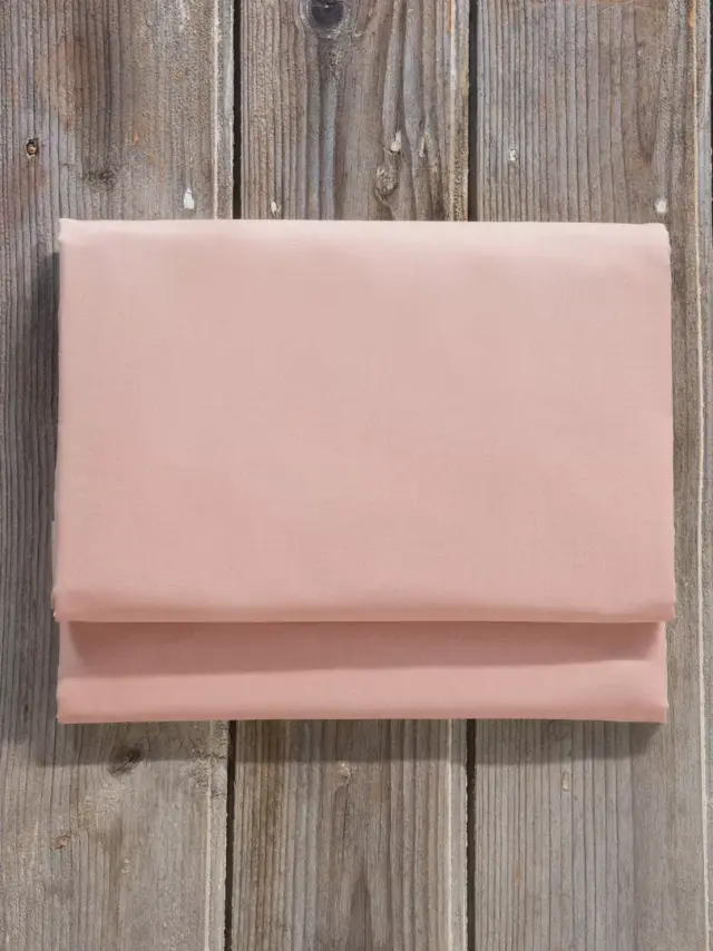 Σεντόνι Unicolors - Light Pink Ροζ Μονό με Λάστιχο 100x200+32