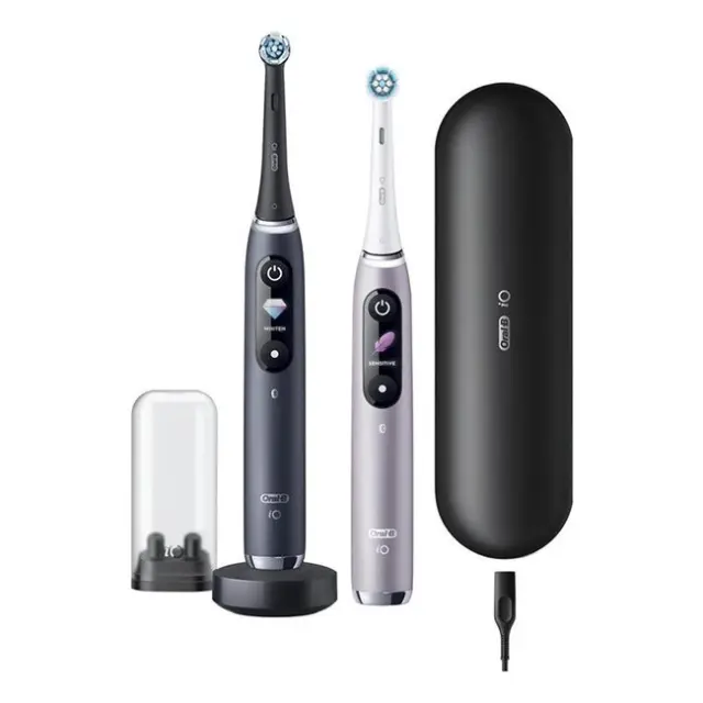 Oral-B Ηλεκτρική Οδοντόβουρτσα iO 9 Duo Black / Pink (iO Series 9 Duo Black Onyx/Rose Quartz)