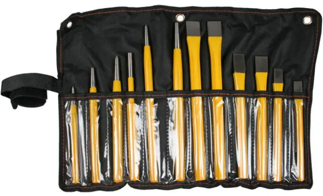 Chisel - punch set 12 pieces jumbo