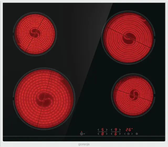 Gorenje ECT641BX Κεραμική Εστία με Πλαίσιο Αυτόνομη με Λειτουργία Κλειδώματος 60x52εκ.