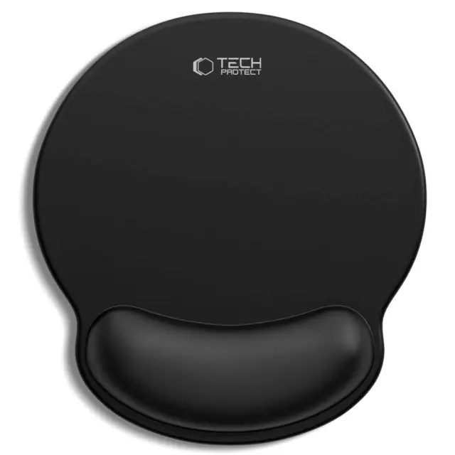 TECH-PROTECT A200 MOUSE PAD WITH GEL WRIST REST 25 x 22.5CM BLACK