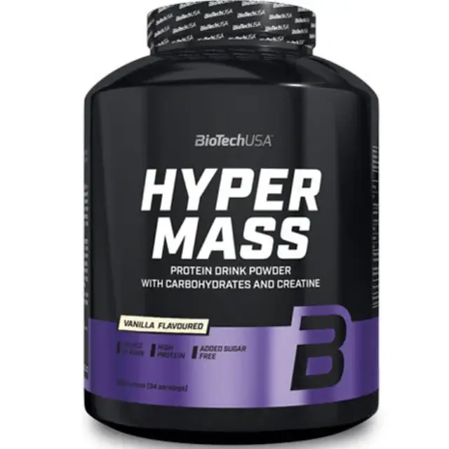 Biotech USA Hyper Mass με Κρεατίνη Χωρίς Γλουτένη με Γεύση Βανίλια 2.27kg