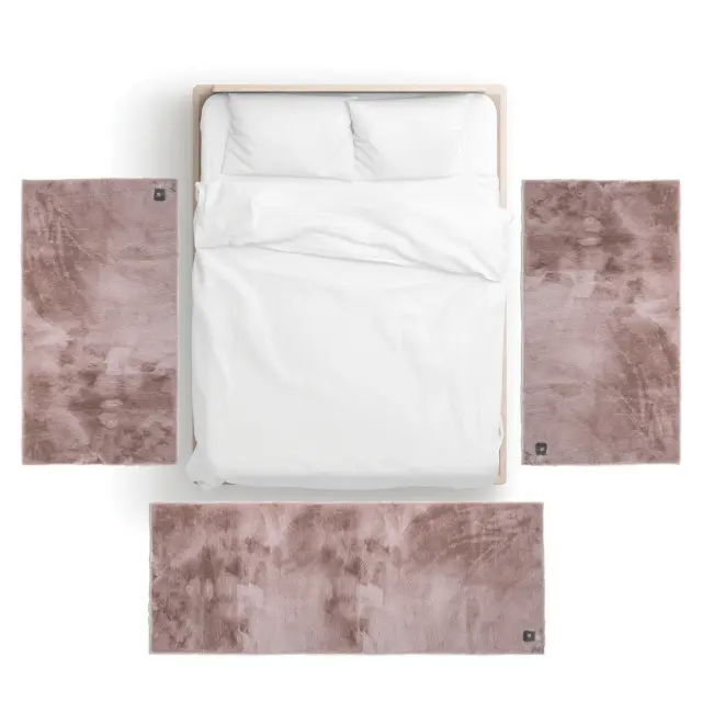 Χαλί Διάδρομος 75x200 Faux Fur Essential Greenwich Polo Club 3108 Nude 100% Πολυέστερ