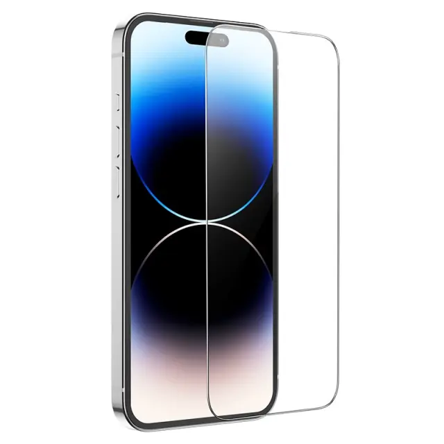 Tempered Glass Hoco Premium Series G1 0.33mm Flash Attach Full Silk Screen HD για Apple iPhone 15 Pro Herbolive