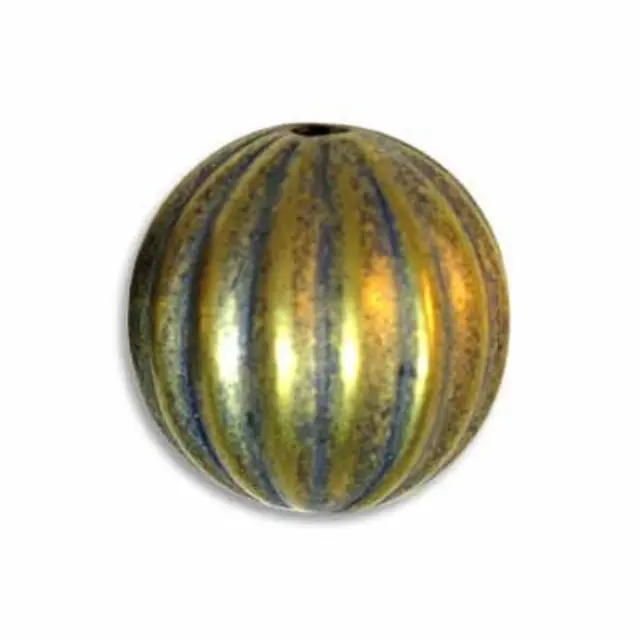 Επιμεταλλωμένη Χάντρα Onion Brass 17mm - 9τεμ