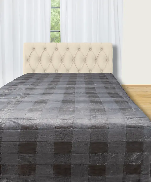 Fleece (240cm x 240cm) χωρίς sherpa γκρί - -