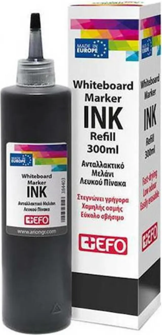 +Efo Μελάνι για Μαρκαδόρο Πίνακα σε μαύρο χρώμα 300ml / 384402 (EFO)