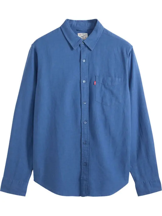 Sunset 1 Pocket Standard Blues SUNSHINE BLUE COTTON LINEN 3