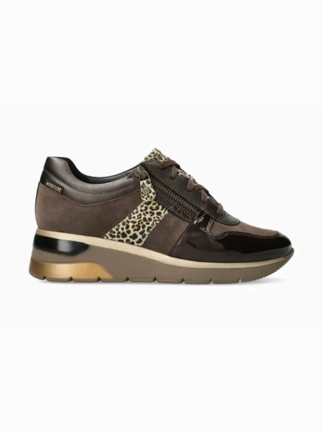 Mephisto Sneakers Γυναικείο δέρμα/δέρμα Nubuck Καφέ MEP/ELISIA BRONZE 3