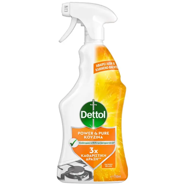 DETTOL Spray Power + Pure Kitchen 750ml