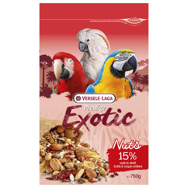 Versele Laga Prestige Parrots Exotic Nuts Μείγμα για Μεγάλους Παπαγάλους 750g