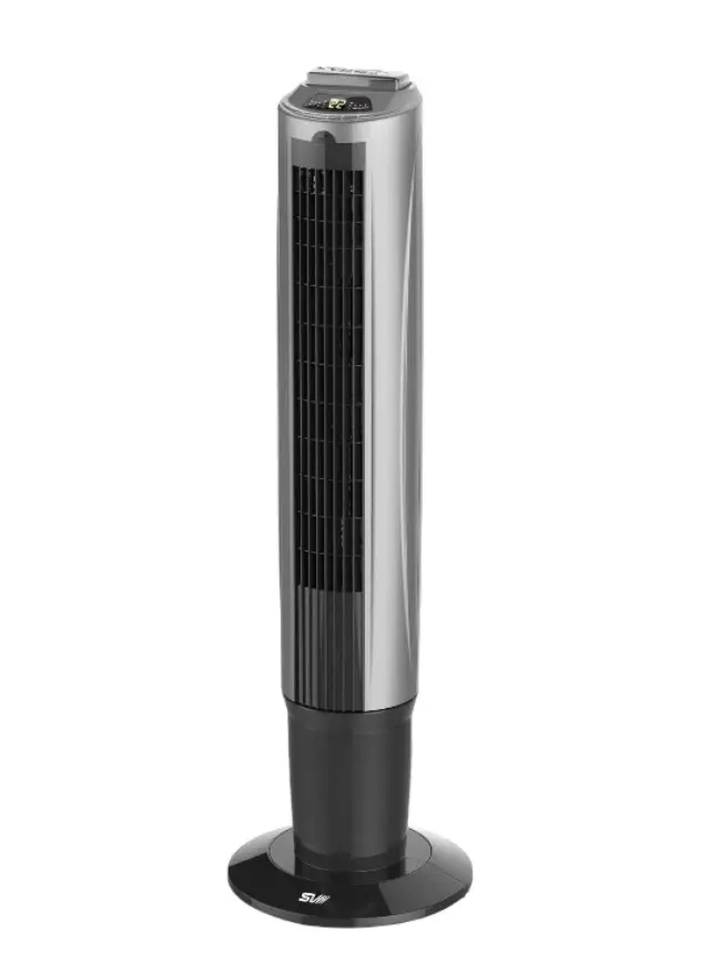 Επιδαπέδιος ανεμιστήρας 40W Bladeless 92εκ. με Τηλεχειριστήριο Ασημί H06