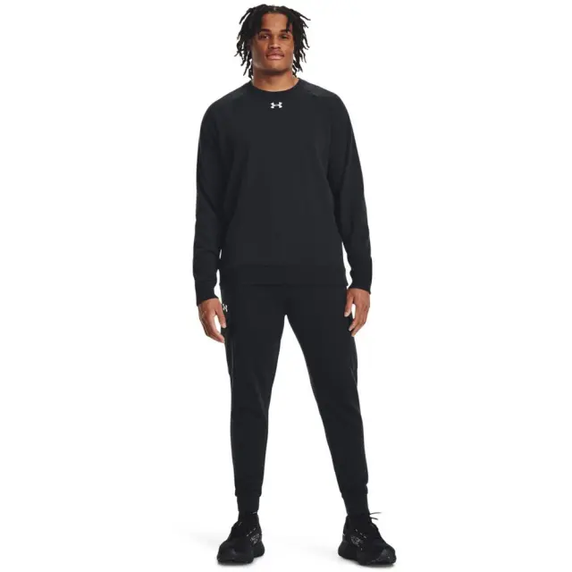 Under Armour Rival Fleece Crew (1379755-001) - Μαύρο 2