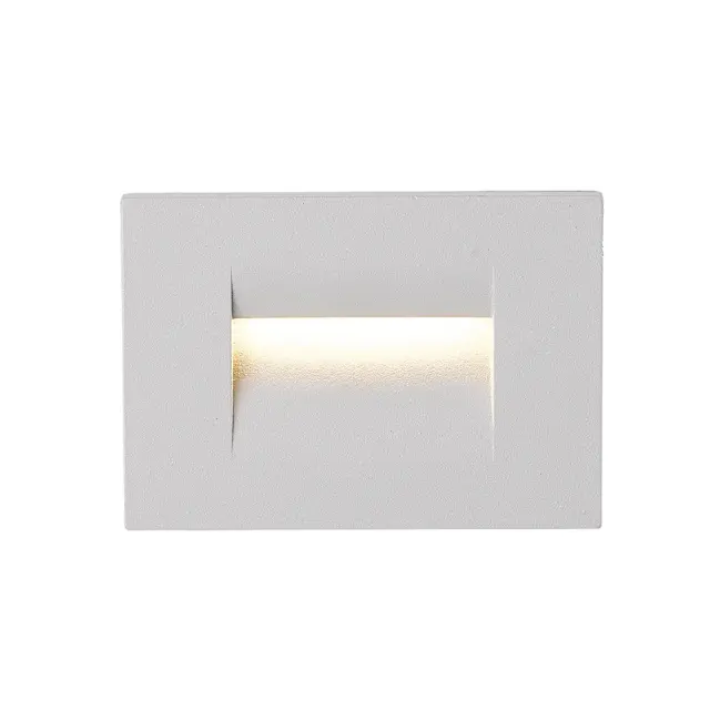 Irvi Φωτιστικό Led τοίχου χωνευτό 4W 3000K 75lm IP65 10.7x7.5cm λευκό Γκρί