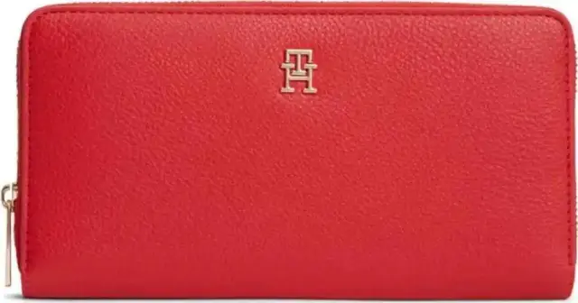 Tommy Hilfiger Γυναικείο Μεγάλο Πορτοφόλι TH Icon LRG ZA Κόκκινο