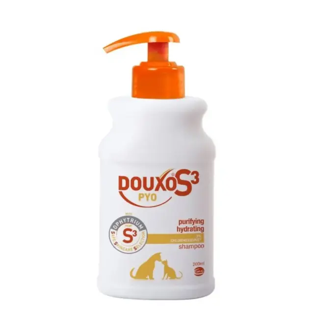 Douxo S3 Pyo Shampoo 200ml – Αντισηπτικό Σαμπουάν για Σκύλους & Γάτες