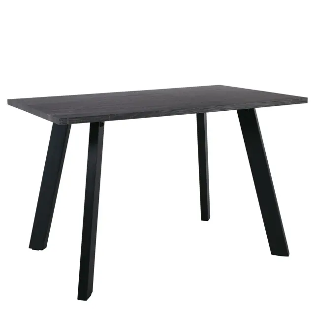 Τραπέζι BAXTER Μαύρο/Γκρι Μέταλλο/Μελαμίνη 140x80x75cm