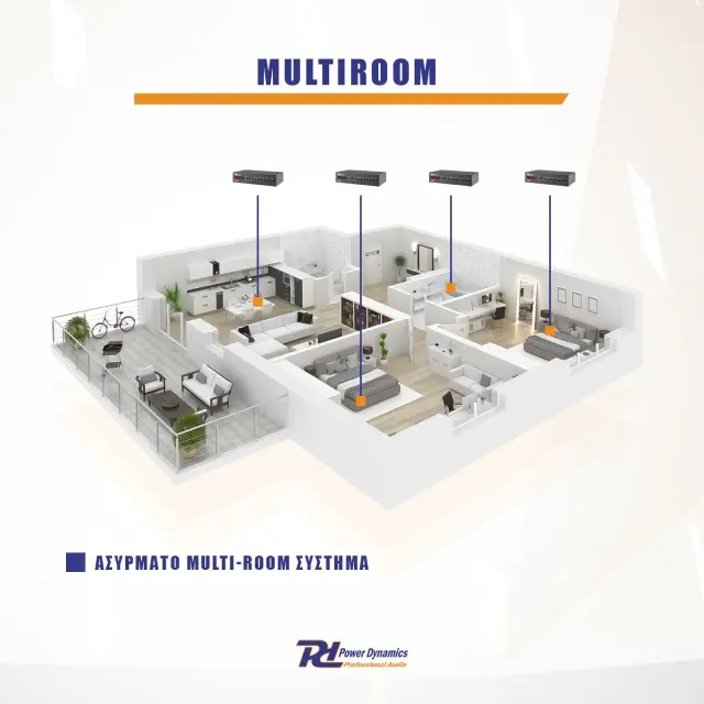 POWER DYNAMICS WT240A ΕΝΙΣΧΥΤΗΣ 2x40W WIFI BT LAN 2
