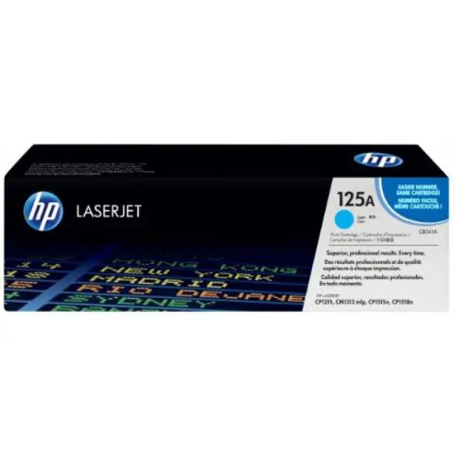 HP 125A Γνήσιο Toner Laser Εκτυπωτή Κυανό 1400 Σελίδων (CB541A)