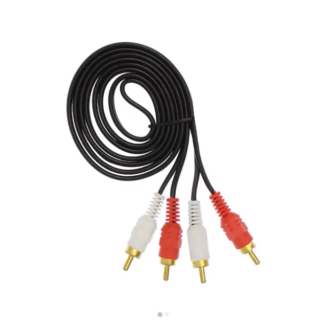 Vnzane Καλώδιο Ήχου 2RCA-2RCA 3m Επίχρυσο VN-R312