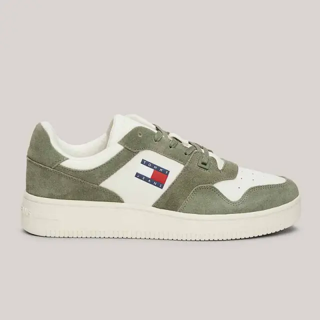 Tommy Hilfiger – Ανδρικά Sneakers Tjm Basket Leather EM0EM01440-M01 Λαδί - 45