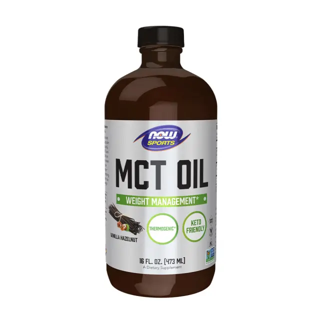Now Foods MCT Oil Vanilla Hazelnut, 473 ml