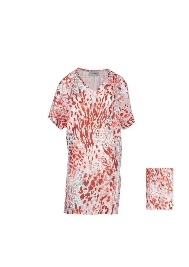 B143 - Type - BEACHWEAR RED LEOPARD - XXXL 2