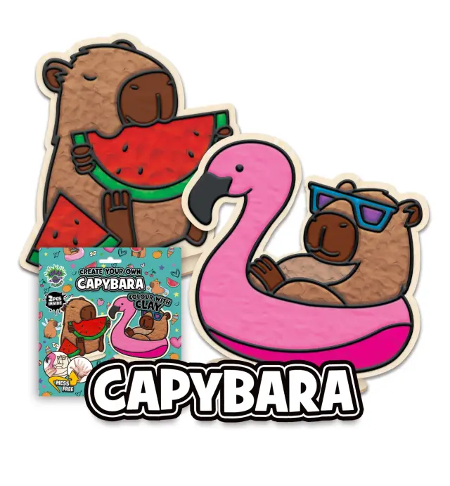Splat Planet Δημιουργικό Σετ 3D Χειροτεχνίας με Πηλό / Clay Colouring Kit: Capybara