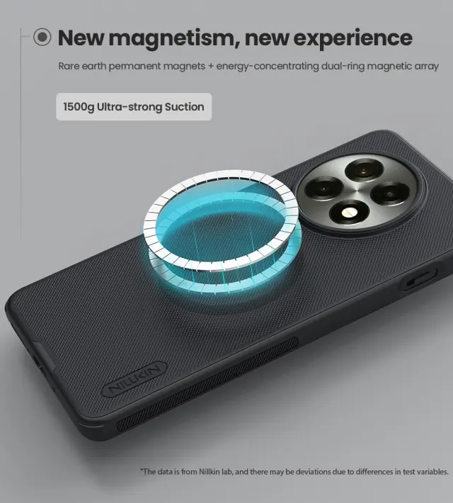 Nillkin Super Frosted PRO Magnetic Back Cover for OnePlus 13R Black 3