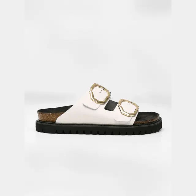 Genuins Πέδιλα Γυναικείο δέρμα Άσπρο GEN/GALIA G106499 WHITE